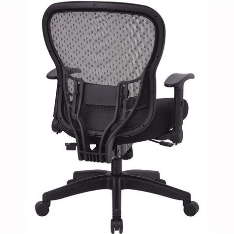 Office Star Spacegrid Back Chair Memory Foam Mesh Seat In Black 529 M
