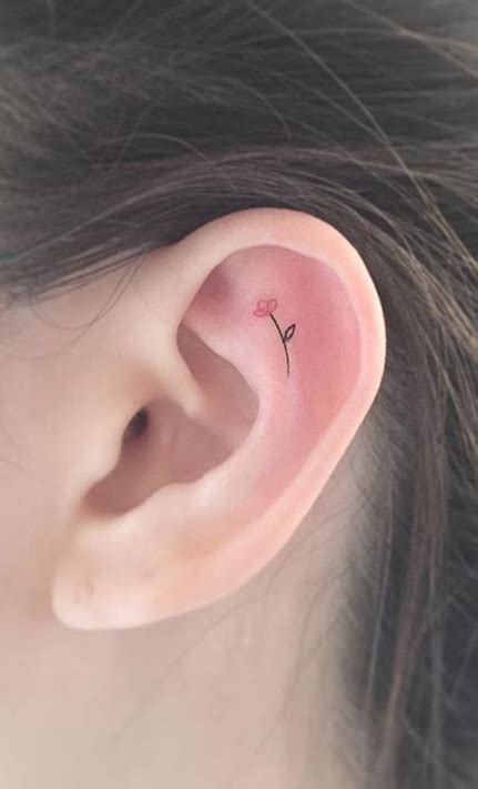 The truth about tattoos on the ears is that they definitely attract attention, even if they are small in size and not too intricate in design. 75 More Small Tattoo Ideas from Playground Tattoo | Crestfox