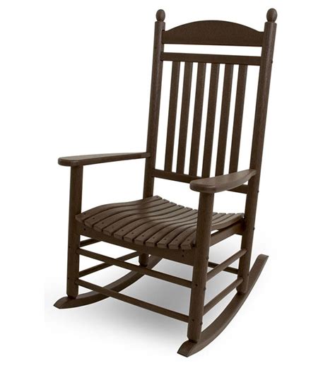 To start things off, we have the polywood r100bl presidential rocking chair. Outdoor POLYWOOD® Jefferson Rocking Chair - Black | PlowHearth