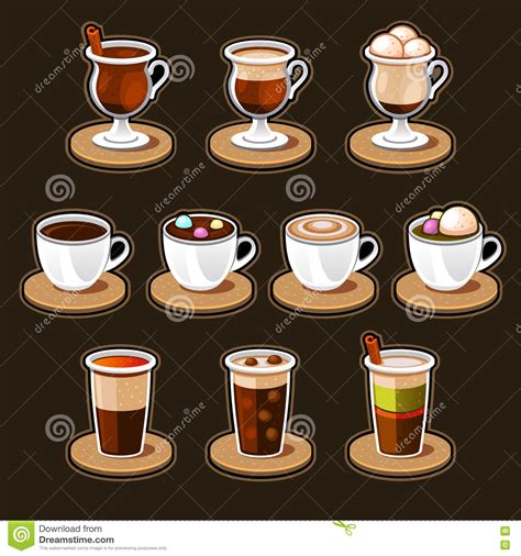 Coffee And Tea Cup Set Royalty Free Stock Image Image