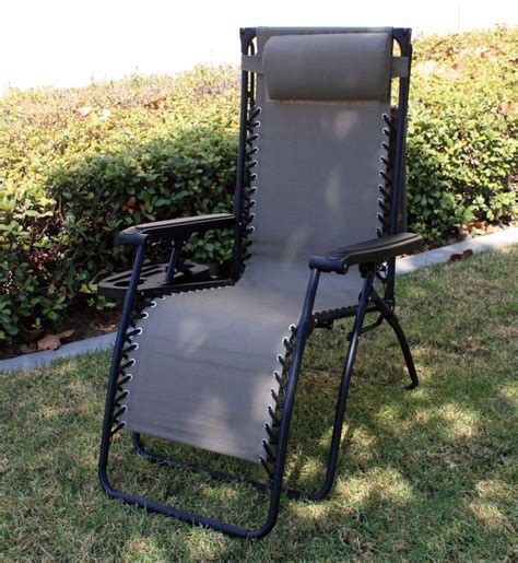 Buy zero gravity chair patio folding lawn lounge chairs outdoor lounge gravity chair camp reclining lounge chair with cup holder pillows for poolside backyard and beach set of 2 at walmart.com OutDoor Folding Recliner Zero Gravity Lounge Chair w ...