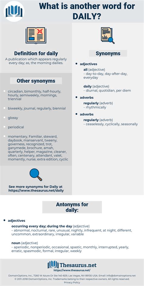 DAILY 1789 Synonyms And 28 Antonyms Thesaurus Net