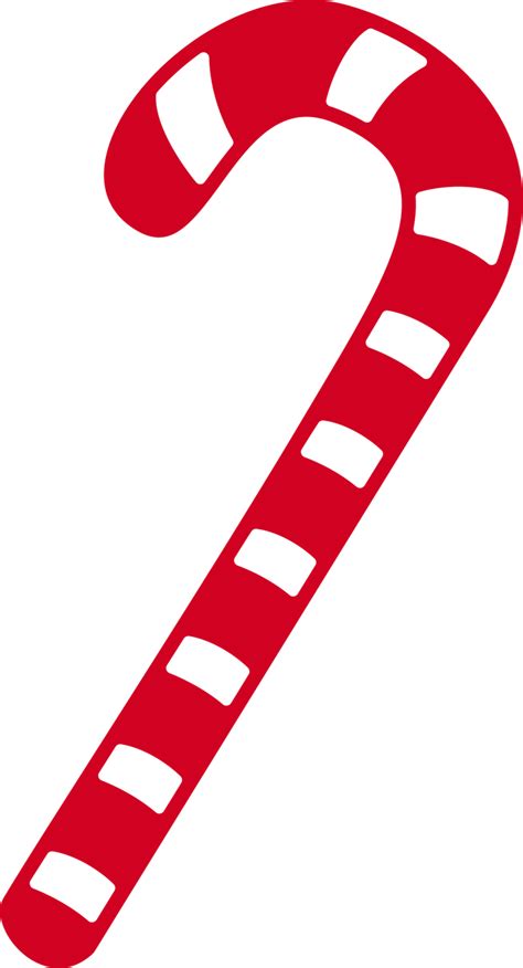 Candy Cane SVG Cut File - Snap Click Supply Co.