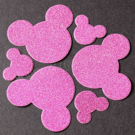 75 Mix Glitter Mickey Mouse Ears Style Table Confetti Etsy Uk