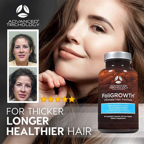 Foligrowth Hair Growth Supplement For Thicker Fuller Hair Approved