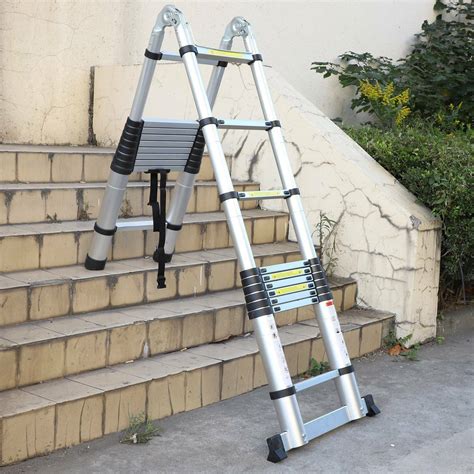 Telescopic Loft Ladder 2.6M-6.2M Extendable Collapsible Step Ladders Workshop UK | eBay