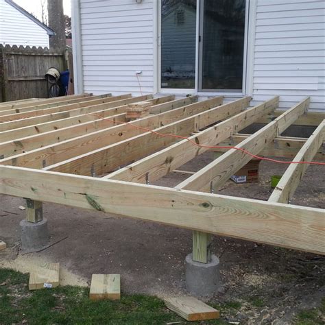 More front porch progress building a wood over an existing. Backyard Deck (over Slab) - RYOBI Nation Projects
