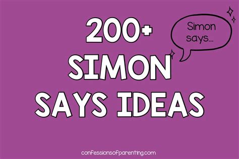 200 awesome simon says ideas for every occasion