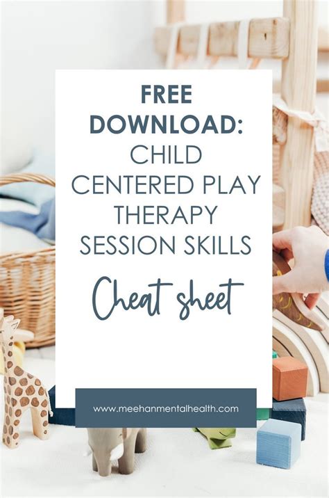 Free Download Child Centered Play Therapy Session Skills Cheat Sheet