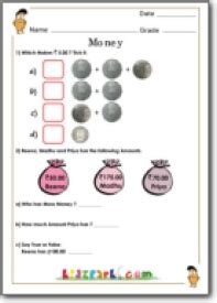 Find worksheets to help supplement your teaching of counting money and making change. Worksheets with Money, Class 1 Math Money Value Worksheet ...