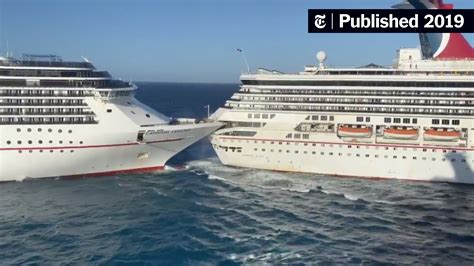 One Carnival Cruise Ship Hits Another Injuring 6 The New York Times