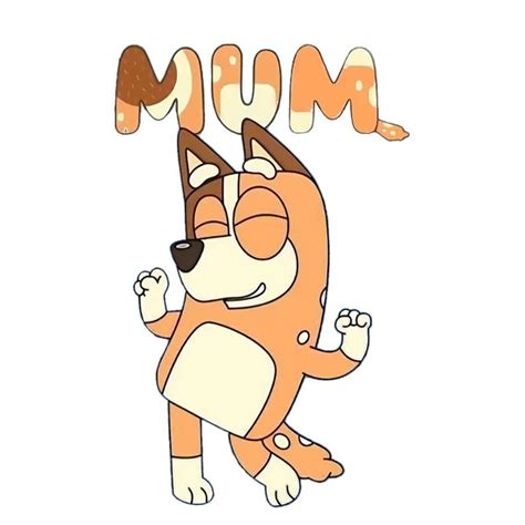 Bluey Mum Dancing Png Bluey Mum Png Chilli Heeler Png Bluey Etsy Canada