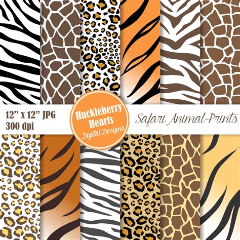 Safari Animal Prints Mom And Baby Animal Print Set Safari Nursery Art