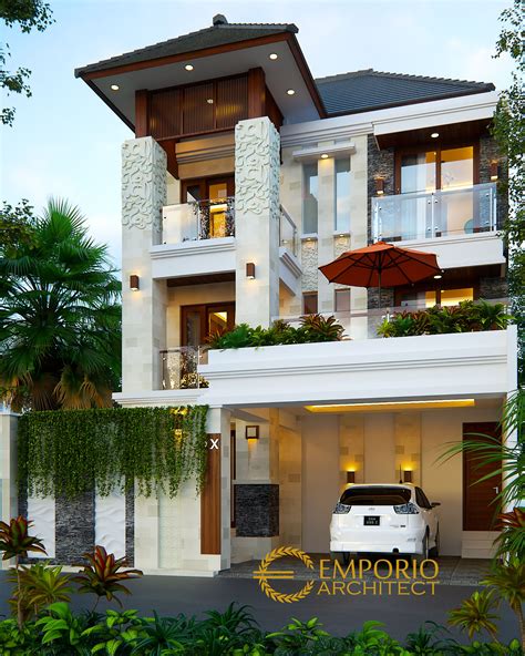 Setiap desain memiliki keunikan dan ciri khasnya. Desain Rumah Villa Bali 3 Lantai Bapak Jhone di Palembang