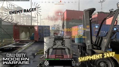 Enemy Rage On Shipment X Hardcore Modern Warfare Mw Multiplayer Highlights Youtube