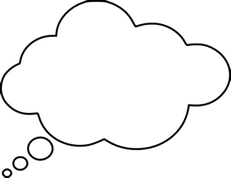 Thought Cloud Vector Clipart Best