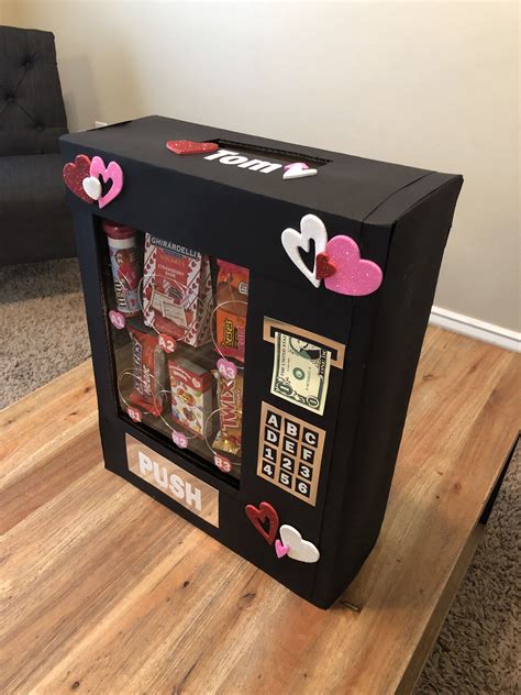 Vending Machine Valentines Holder Handmade Ts Diy Cute Anniversary Ts Diy Birthday Ts