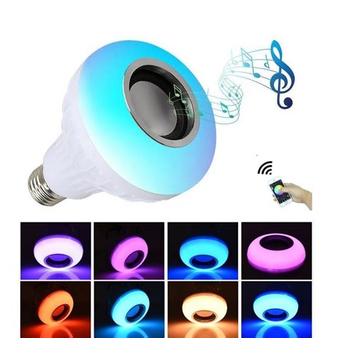 Smart Wireless Bluetooth Speaker Music Bulb Playing Dimmable Led Rgb