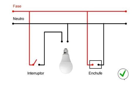 Allí va conectado el cable de la fase que viene desde la boca o alimentación. conexión residencial de una lampara, un interruptor y un ...