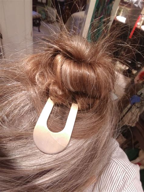 Metal Bun Pin Holds My Hair Up And Minimizes Breakage Up Hairstyles