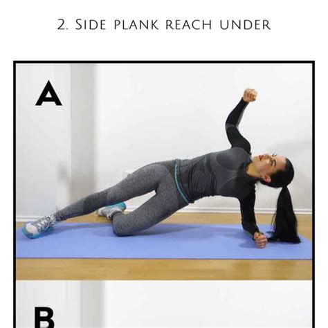 Side Plank Reach Under By Bridgitte Dabrowski Exercise How To Skimble