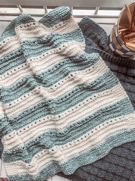 Cuddly Soft Baby Blanket Knit Pattern Easy Knitting Pattern Etsy