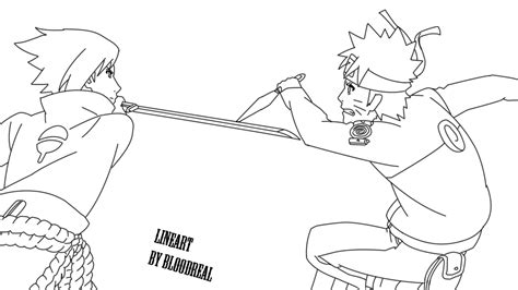 Children's coloring pages online allow your child to color on t. Sasuke Vs Naruto Lineart by Advance996 on DeviantArt