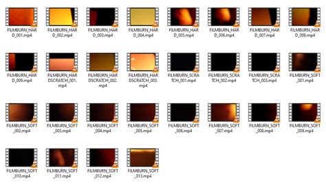 28 Film Burn Transitions Think Make Push