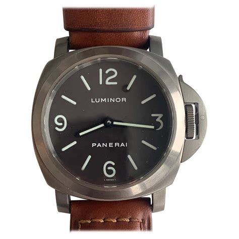 Panerai Titanium Luminor Chronograph Automatic Wristwatch Pam 52 At 1stdibs