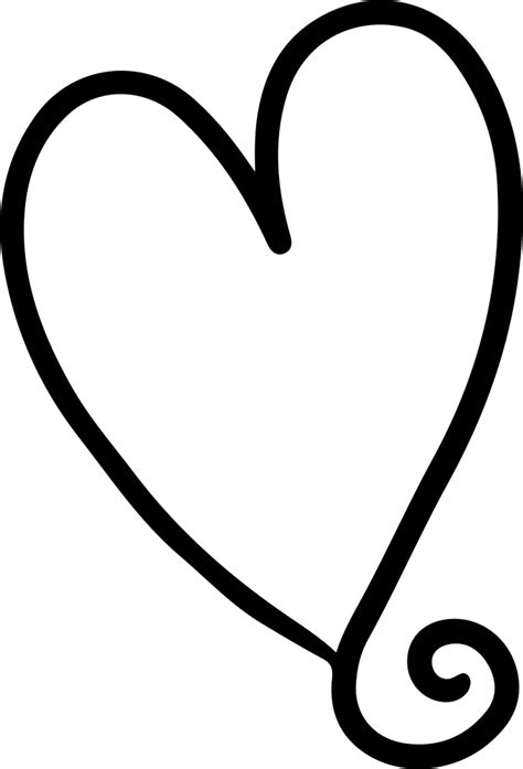 Heart Outline Png Transparent Images Png All