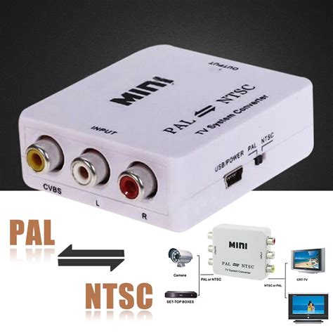 Mayitr 1pc PAL/NTSC/SECAM to PAL/NTSC Converter Mini Bi directional TV ...