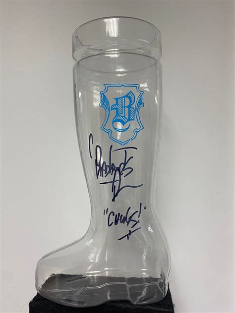 Official Badlands Chugs Boot Glass Plastic Or Autographed