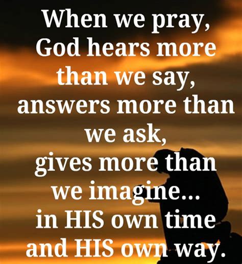 Quotes About God Answering Prayers Quotesgram