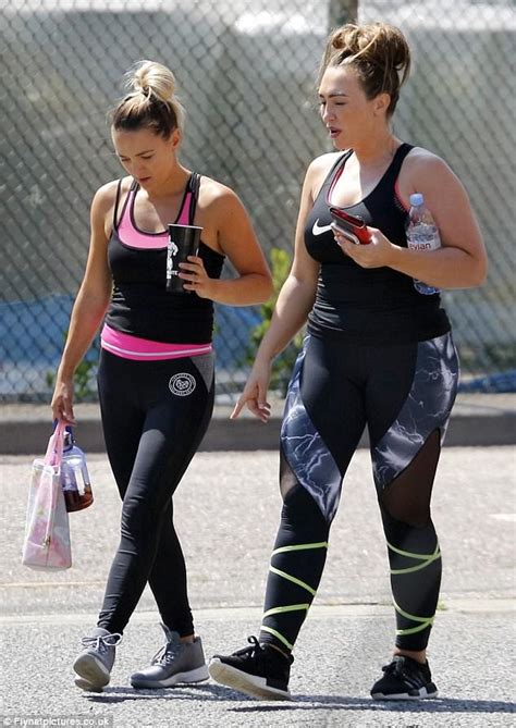 lauren goodger hits the gym with her personal trainer daily mail online