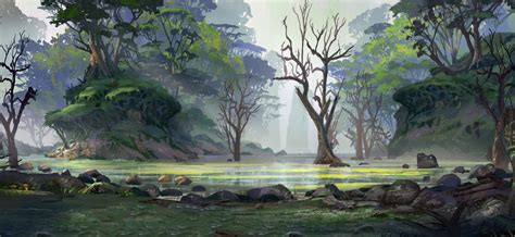 Therion Saga Backgrounds Tyler Edlin Landscape Scenery Alien