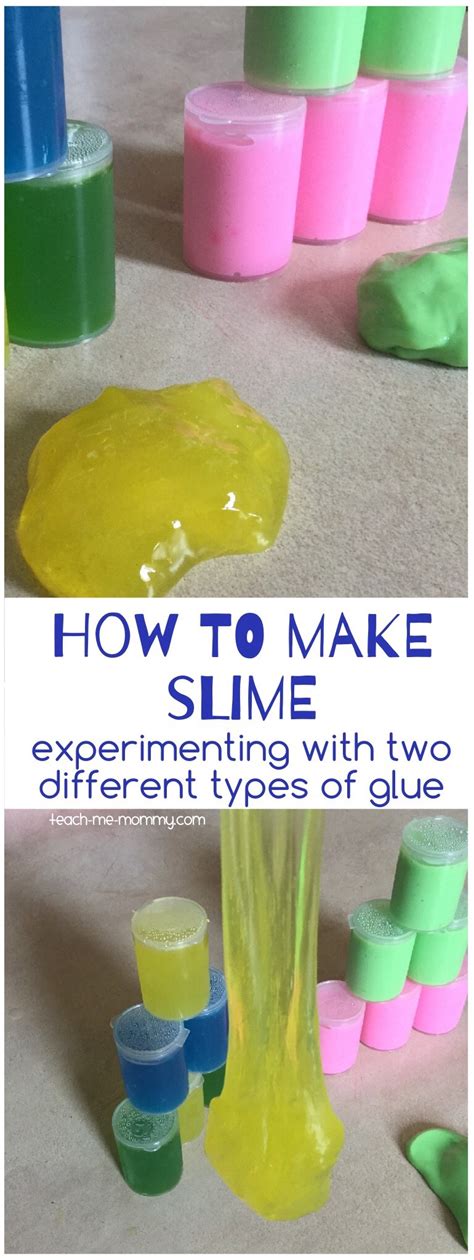 How To Make Slime Teach Me Mommy