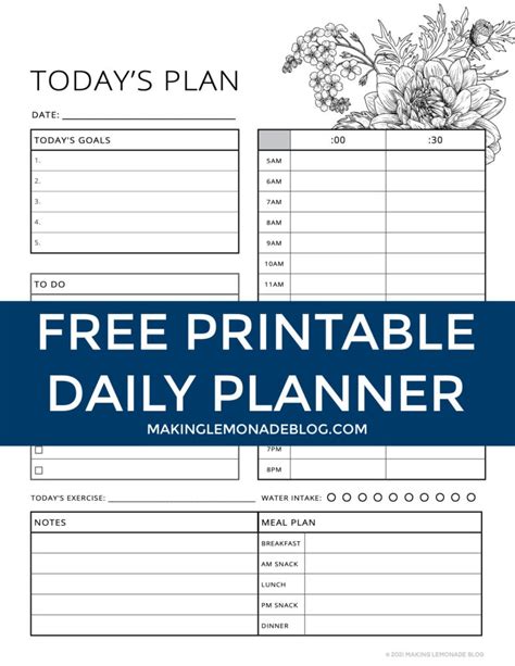 Free Printable Study Planner 2021 Pdf Printable Form Templates And