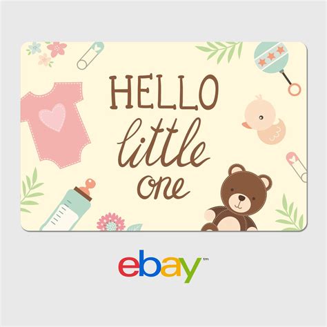 They can be used for full or partial payments, but the following restrictions apply: eBay Digital Gift Card - Baby Designs - Email Delivery - US Only. Email Delivery. Please allow ...