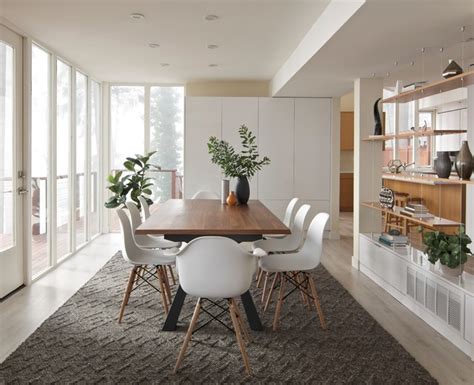 glass house modern living dining room design contemporary