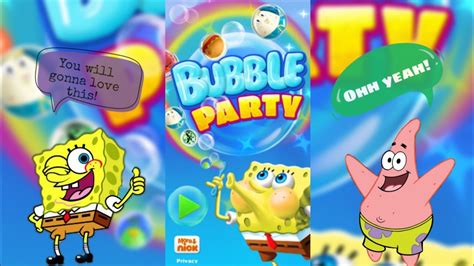 Spongebob Squarepants Bubble Party First Try Youtube