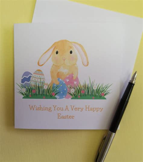 Personalised Easter Card Wishing You A Very Happy Easter With Easter