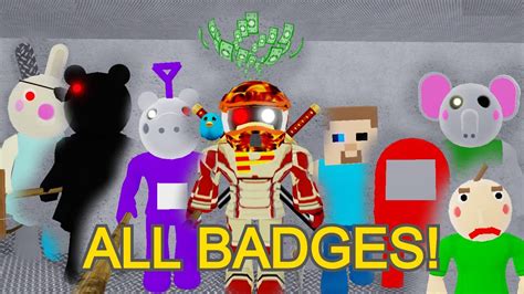 How To Get All 8 Badges All Morphsskins In Piggy Roleplay The