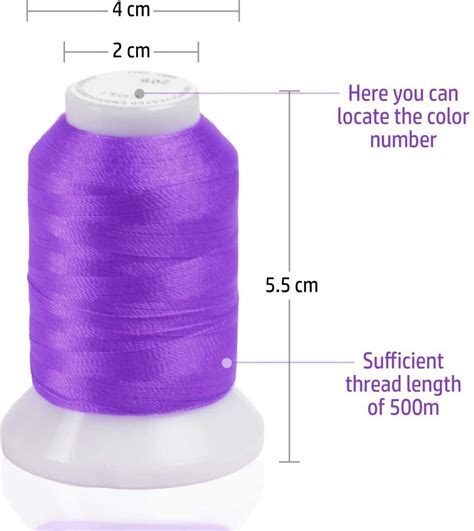 260 spools polyester and embroidery sewing machine thread set 550y each spools ebay