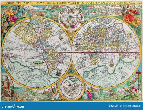 Mapas Antiguos Del Mundo Mundo Joanne Hevel C 1696 Primeros Mapas