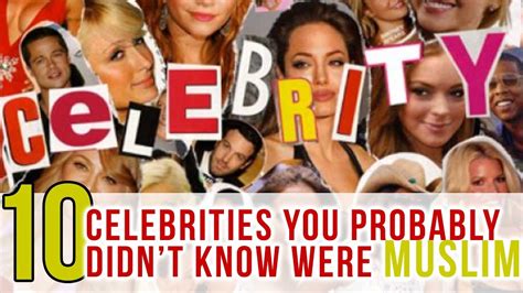 10 Celebrities You Probably Didnt Know Were Muslim Youtube