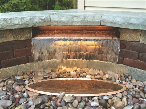 Atlantic Water Gardens Adds Copper Finish To Scupper Line Water Shapes