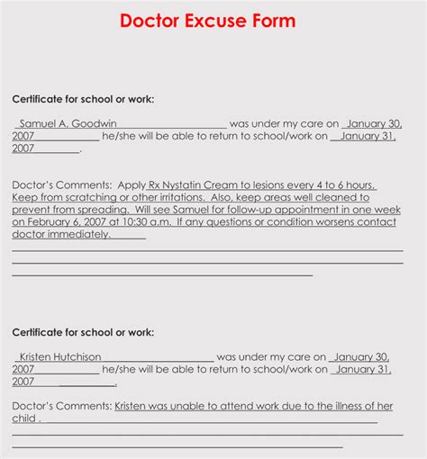 As it is unlikely for most employers that all employees will be able to return to the workplace at once, employers we also recommend employers create appropriate forms to record information and be thoughtful about. 36 Free Fill-in-Blank Doctors Note Templates (For Work & School)