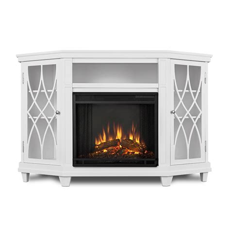 Our corner electric fireplace mantel packages can be installed in any corner of your home and offer the corner electric fireplace package features: Real Flame Lynette 56-Inch Corner Electric Fireplace ...