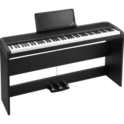 Korg B1sp Digital Piano With Stand And Pedalboard Black B1spbk