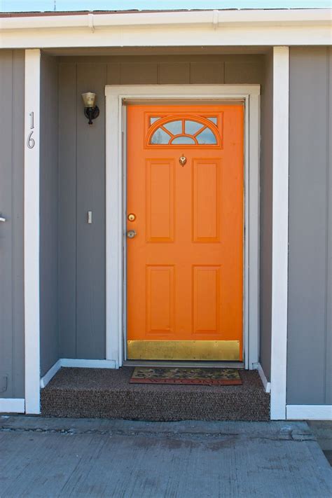 I Finally Painted A Front Door Orange But Ours Had Side Lights Which I